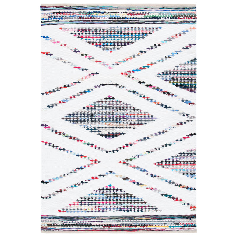 Tapis géométrique à tissage plat Montauk, Rectangulaire 3 pi x 5 pi