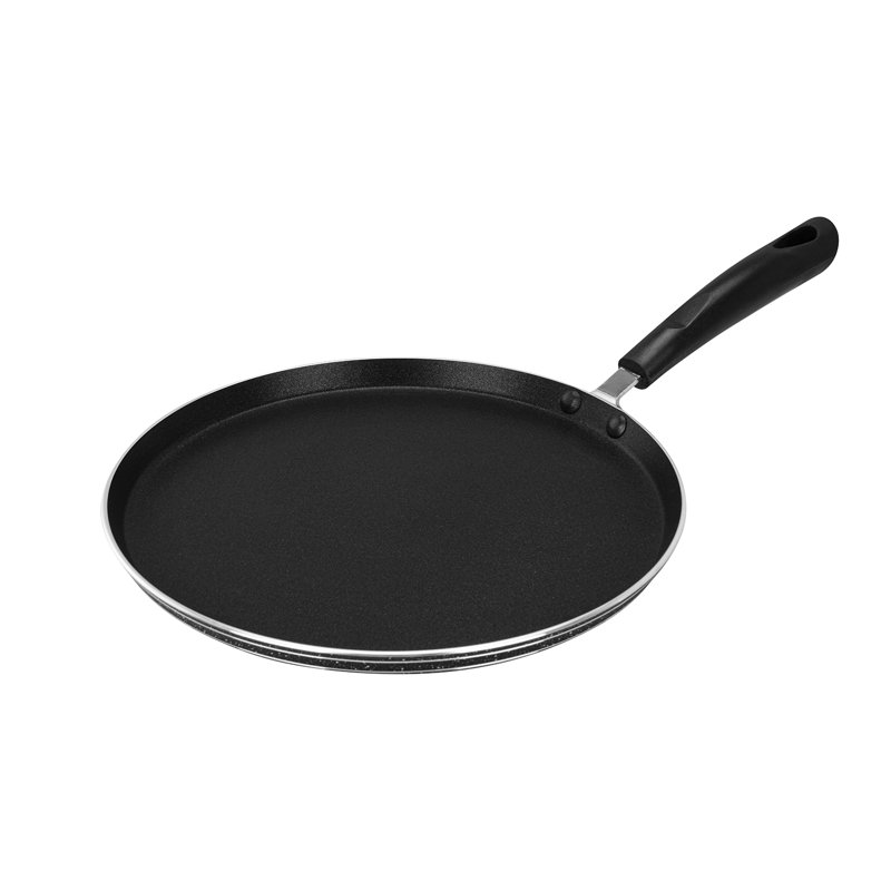 ROYALFORD Non-Stick Pancake Pan – Induction Crepe Pan with Heat Resistant Handle, Griddle Dosa Tawa - Ideal for Crepe Chapatti Pancakes Dosa Omelettes Flatbreads Fried Eggs Tortilla