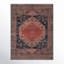 Miko Oriental Machine Made Power Loom Polypropylene Area Rug in Coral-1576195354