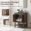Chazden 24" Herringbone Design Single Bathroom Vanity with Ceramic Top-461949847-461940881-444019684