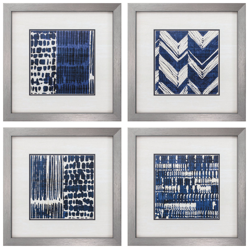 " Indigo Batik " 4 - Pieces