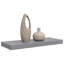Tablette murale avec cadre flottant gris en MDF et structure métallique de style industriel moderne-128521730