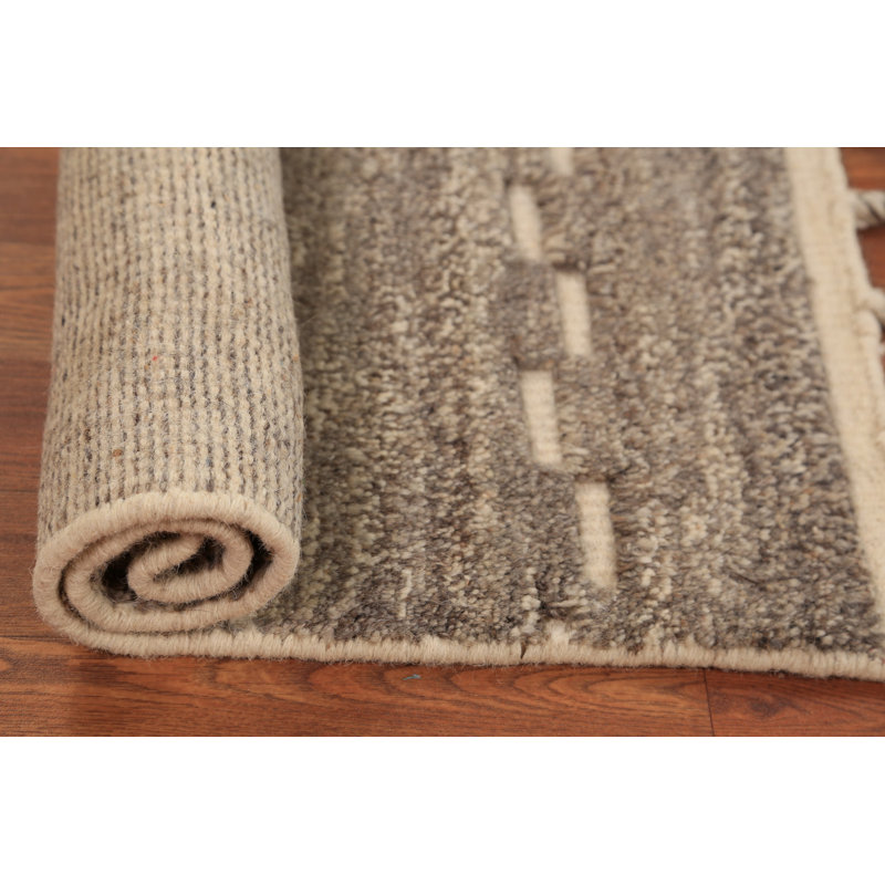 Handmade Wool Moroccan Oriental Rug 2x3