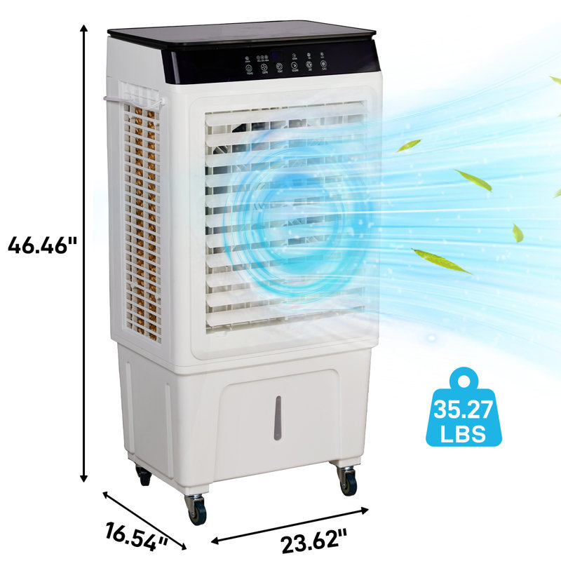 Refroidisseur par évaporation portable 11,89 gal 3 en 1