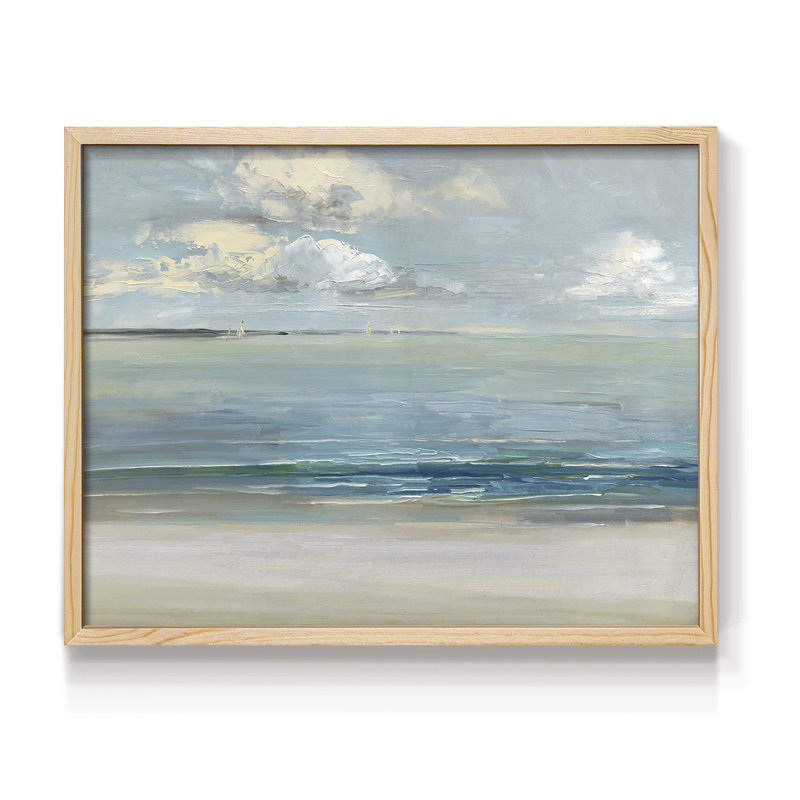 Across The Sound - Impression encadrée - Restickable, Naturel, H 8 po x l 10 po