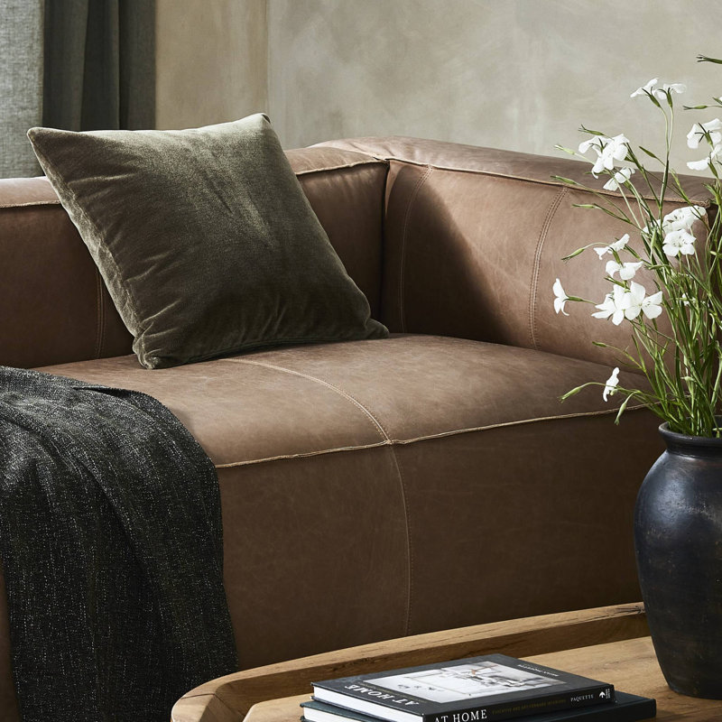 Bridger Wool Pillow Cover & Insert, Square 20", Monte Olive