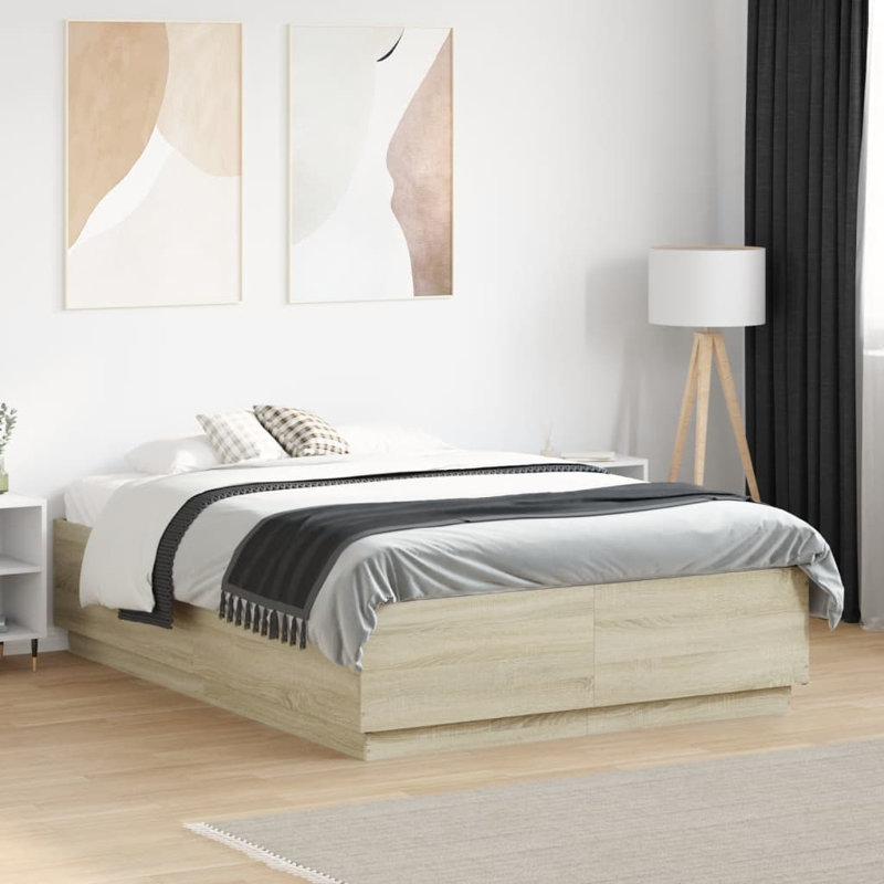 Budhu Bed, Sonoma Oak, 140 x 190cm