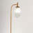 Classic Modern Floor Lamp, Upward Lighting Design For Living Room Ambience, Bedroom & Office Space Vela Floor Lamp Bronze And Clear 110-120V