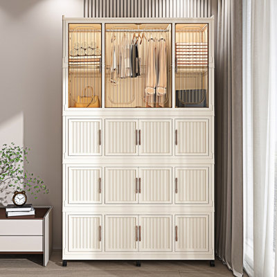Organisateur de rangement pour garde-robe portable
