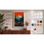 Mountain at Dusk Retro - Wrapped Canvas-131761945-131761951