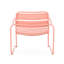Chaise Coral avec structure en métal, l 27,07 po x P 25,21 po, H 25,94 po, moderne