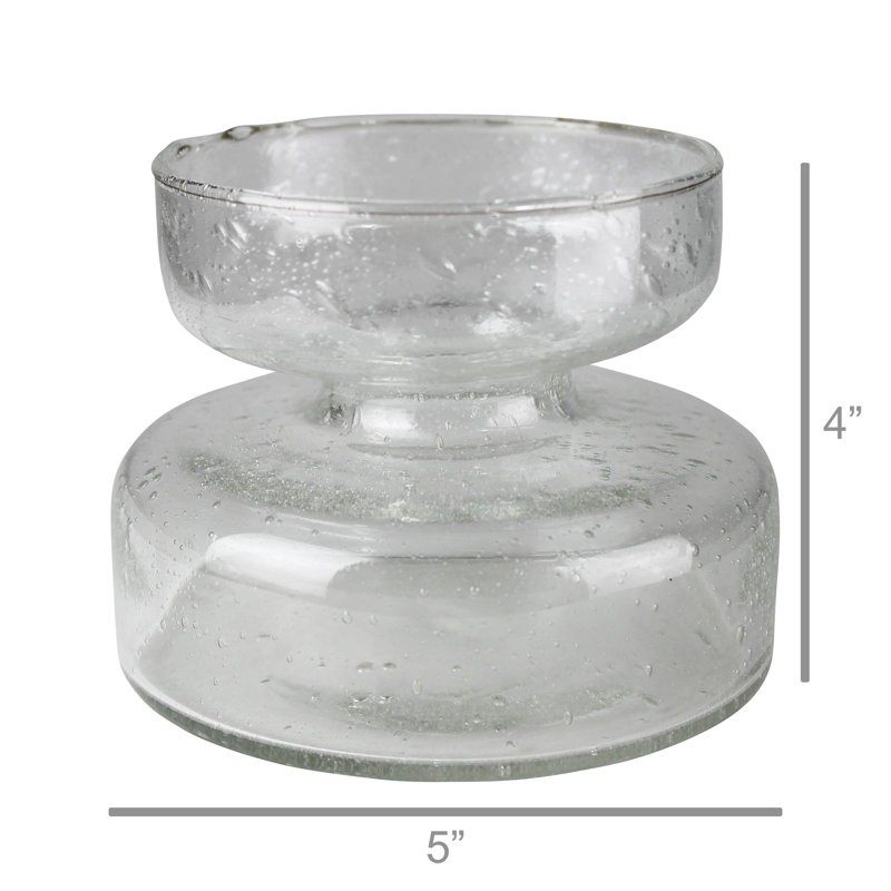 Vase en verre Jorah, Transparent