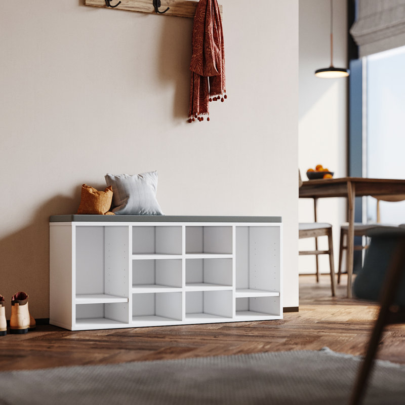14 Pair Shoe Storage Bench