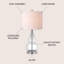 Lampe de table 20,5 "Galliano-924363282