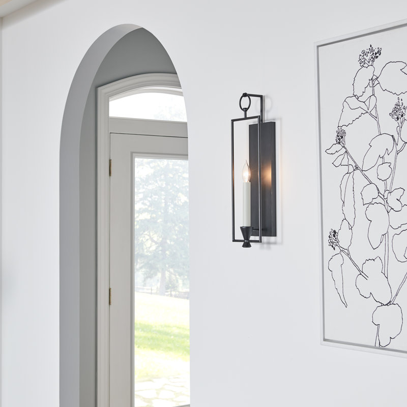 Buroker Steel Candle Wall Light