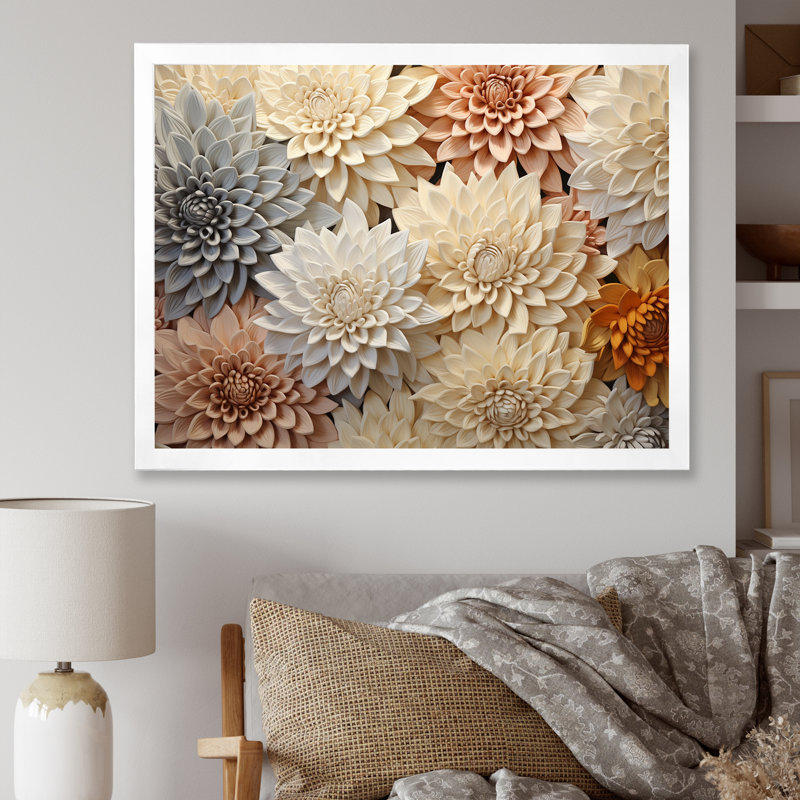 Minimalisme mamans peinture en beige I - mamans, impressions sur toile, Toile tendue, H 30 po x l 40 po x P 1,5 po