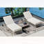 Méridienne d'extérieur avec dossier à 5 positions, structure en rotin et coussin pour la détente au bord de la piscine, du patio et du jardin