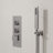 Rugen 12" & 6" Dual Shower Head Faucet Set with Handheld Combo, 3-Function Shower System with Rainfall Showerhead, Thermostatic Valve Included, Bathroom Shower Fixture-120193538