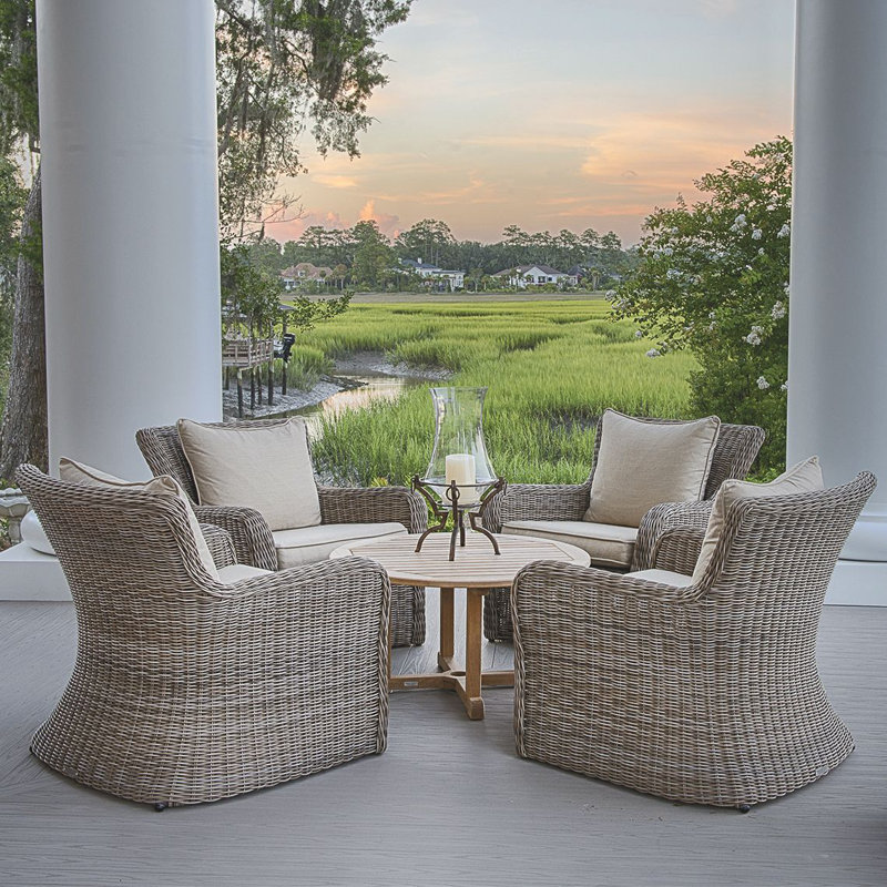 Sag Harbor Patio Chair with Sunbrella Cushions, Classic White, Perigold Ishi Chai