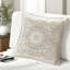 Ensemble de literie réversible 6 pièces Farmhouse, housse en polyester crème avec bords festonnés pour lit de jour
