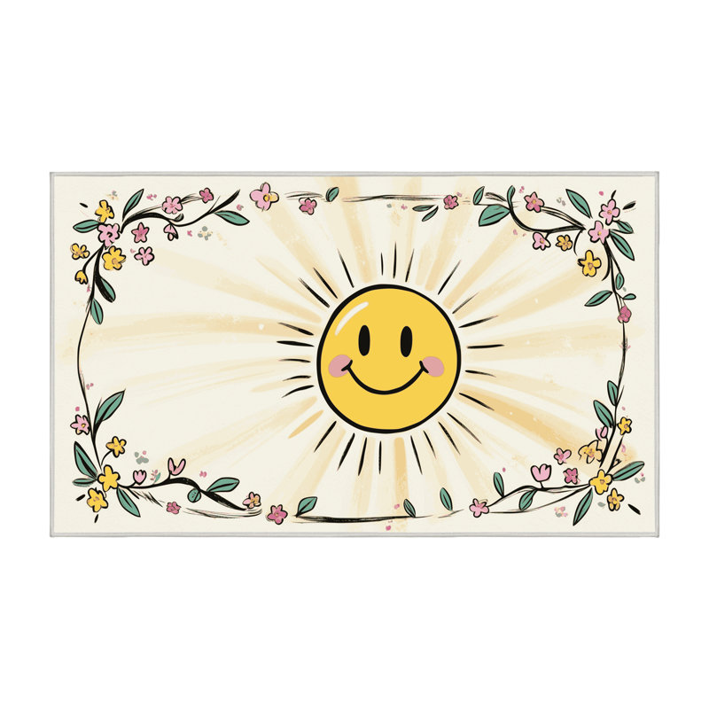 Tapis pour chambre de bébé Zoomie Kids, Rectangulaire 2 pi x 3 pi