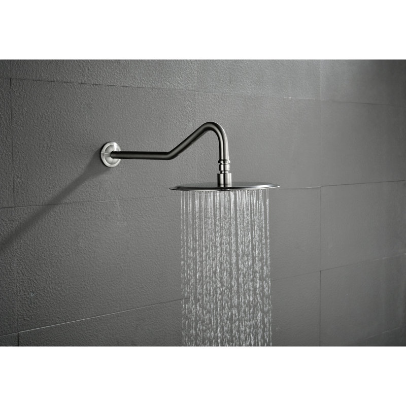 Shower System With Shower Head, Hand Shower, Slide Bar, Bodysprays, Shower Arm, Hose, Valve Trim, And Lever Handles