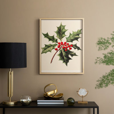 Christmas Holiday Art -Series 2-CCXLV Framed Print - Solid Wood
