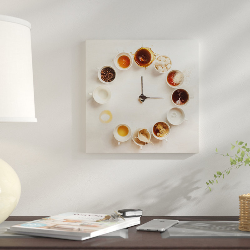 «It's Always Coffee Time» par Dina Belenko, reproduction d'art graphique sur toile, H 12 po x l 12 po x P 0,75 po