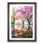Reflection of the Pink Blossom Trees - Picture Frame Painting Print-55598135-55598137