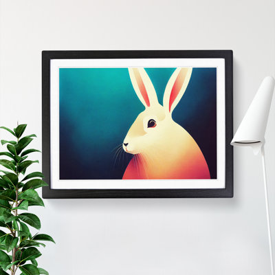 XH1022-7269X Rabbit Modern Art 1 Piece Single Picture Frame Wall Art