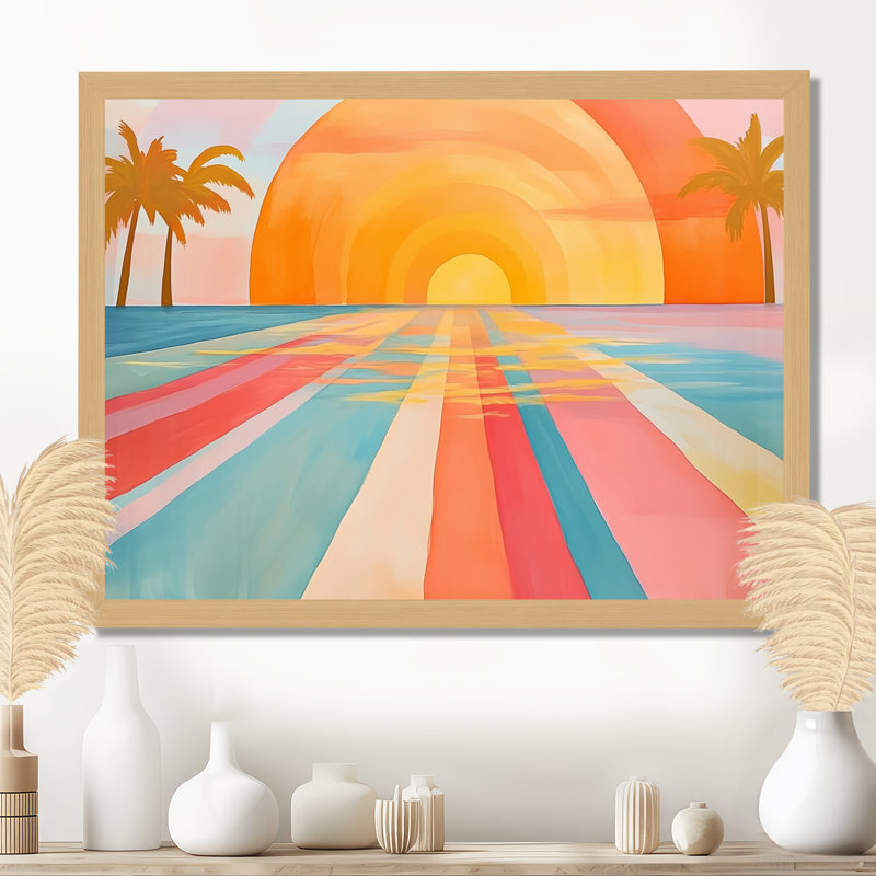 «Cavell I», art mural sur toile, H 30 po x l 40 po, Natural Picture Framed