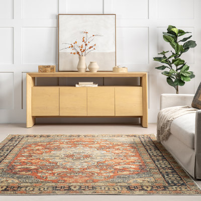 Tapis médaillon Esmeralda SpinClean