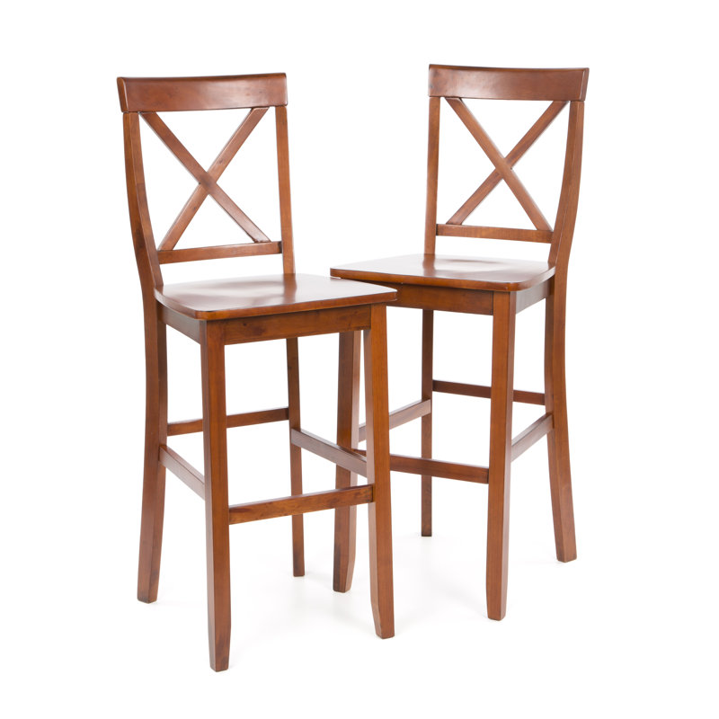 Diamondback Solid Wood Counter Stool, Classic Cherry, Bar Stool (30" Seat Height)