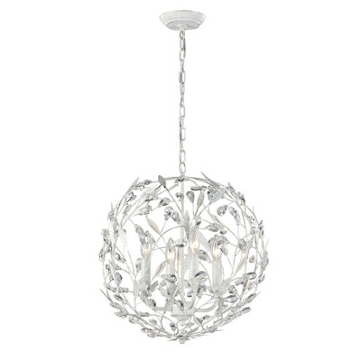 Circeo 19'' Wide 4-Light Chandelier - Antique White