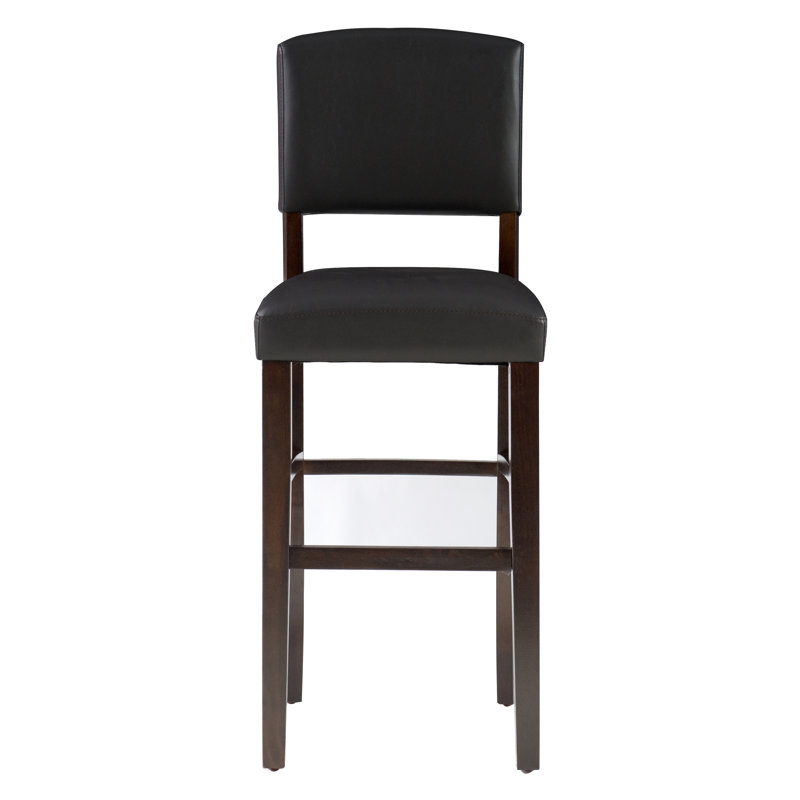 Tabouret de bar et de comptoir rembourré Barile, Tabouret de bar (siège de 30 po de hauteur), Espresso