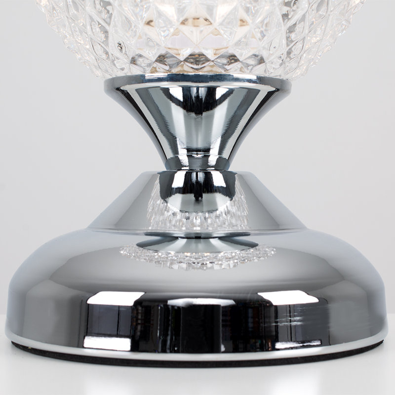 Goldsmith Metal Novelty Lamp, Chrome, Warm White