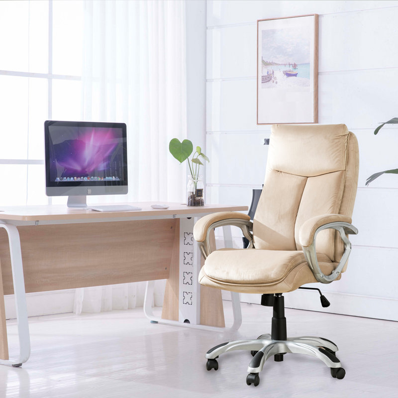 Kyperounta Velvet Executive Chair with Headrest