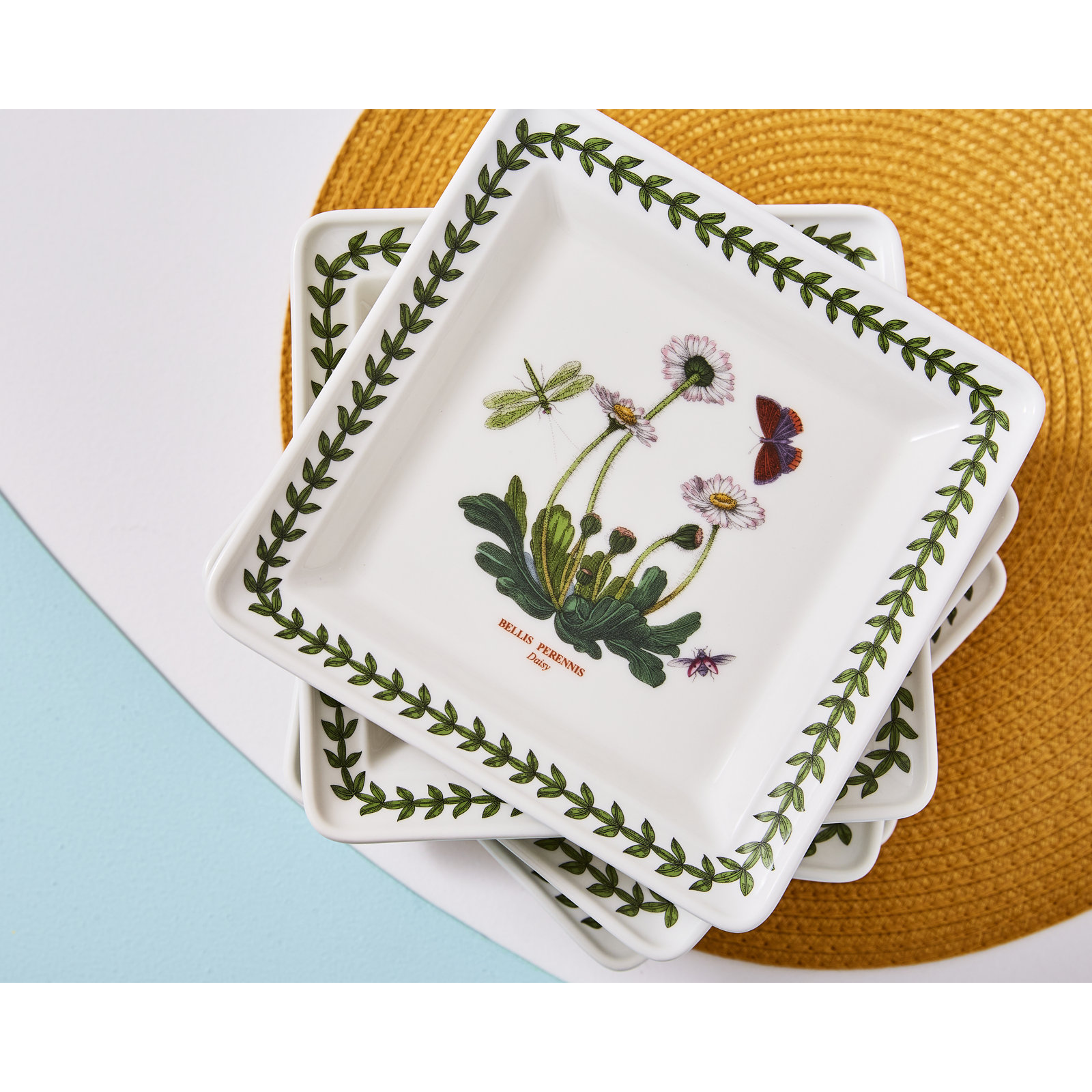 Portmeirion Botanic Garden Square Plate 7"