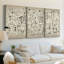 ABSTRACT Series CMV III - Toile tendue sur mesure - 3 pièces-872329377