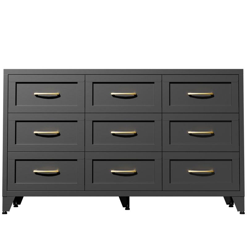 Commode à tiroirs en métal
