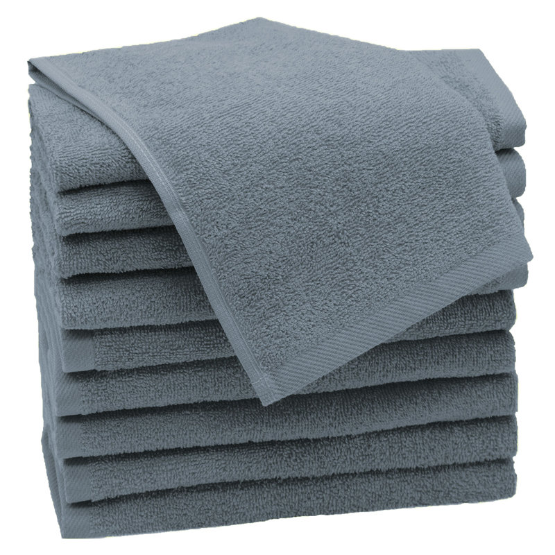 Midweight Fingertip Towel, Grey