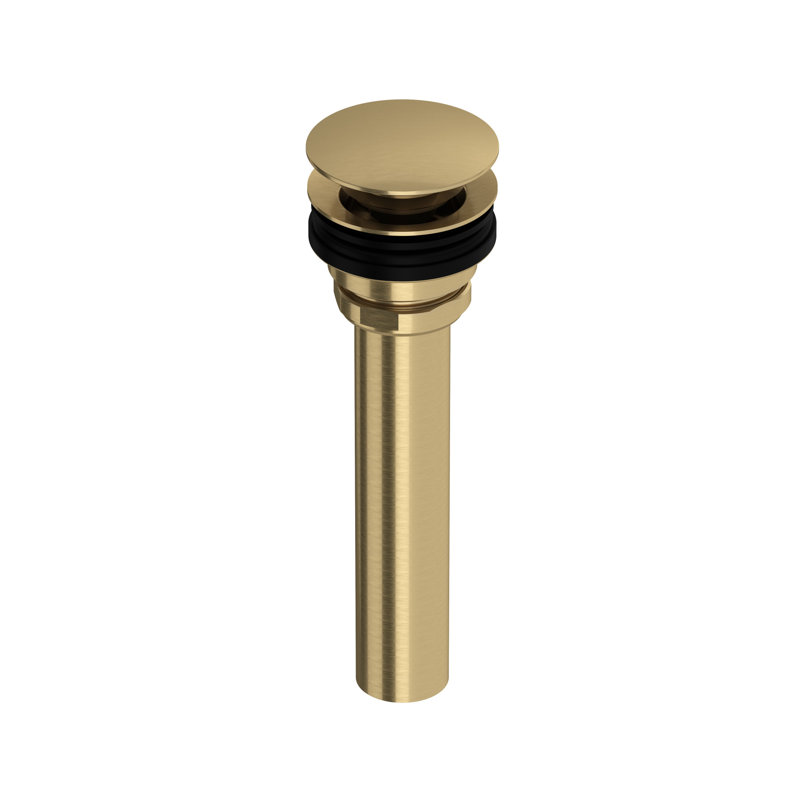Rohl Lavatory Universal Push Drain, Antique Gold