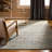 Town & Country Luxe Remi Abstract Line Art Handcrafted Area Rug Grey/Blue-99316465