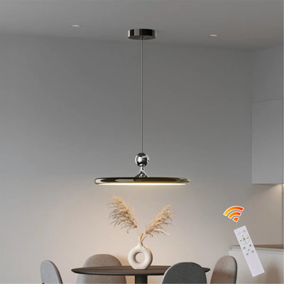 Iema 1 - Light Iron Single Round LED Pendant