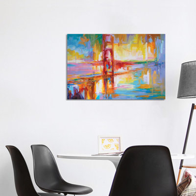 Golden Gate Bridge by Leon Devenice - Painting on Canvas