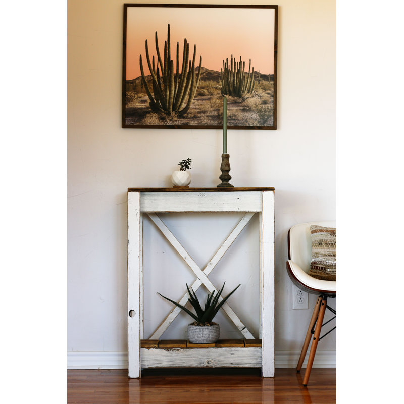 Console en bois massif 28 po Jimisha