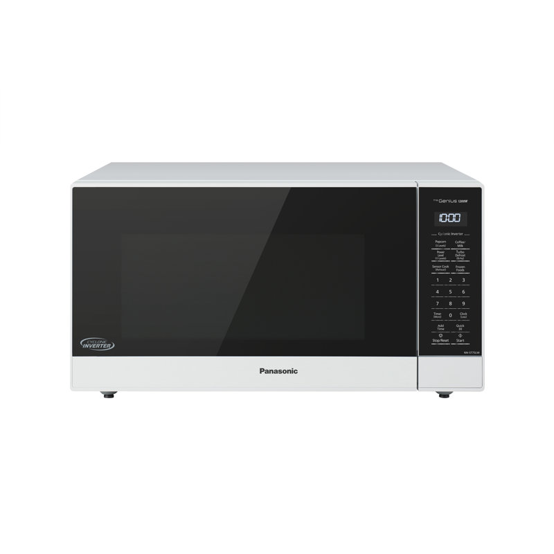 Micro-onde de comptoir avec capteur de cuisson Panasonic, Blanc