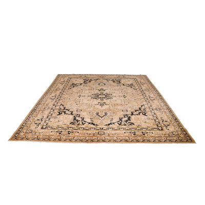 One-of-a-Kind 8'9'' X 11'7'' 1990s Wool Area Rug in