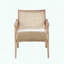 Chaise d'appoint Mid-Century avec dossier en canne