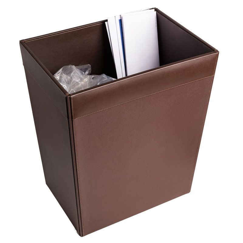 Corbeille pour déchets Ramer, Brun